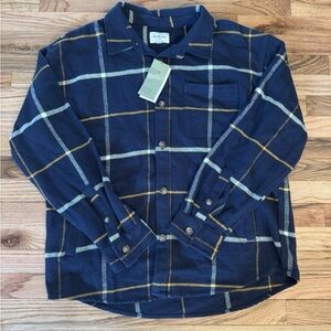 Goodfellow & Co Blue and Gold Checkered Shirt